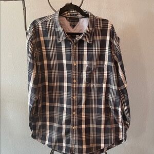 Tommy Hilfiger Navy and White Checkered Shirt